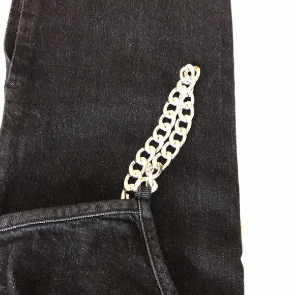 WeWoreWhat Asymmetrical Jumpsuit Black Denim 12 - Picture 5 of 11